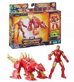 MARVEL MECH STRIKE FIGURINE PLUS ARMURE DINO IRON MAN